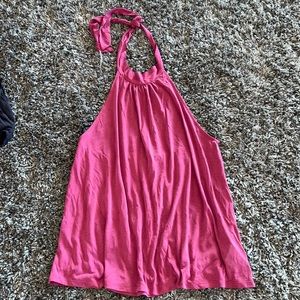 anthropologie eri + ali halter backless top